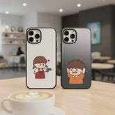 Cute Clash Pair – Strong Protective Matte Case