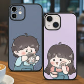 Cute Blush Couple – Durable Phone Case