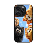 Funny Peeking Cats Case