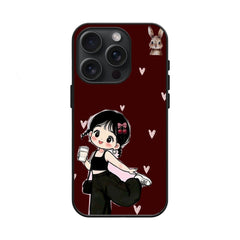 Heart Latte Girl Case