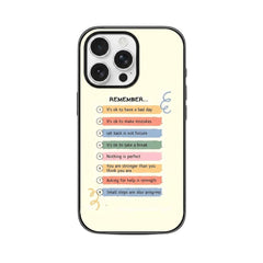 Self Care Checklist Case